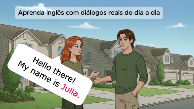 Personagens do curso Inglês na Prática